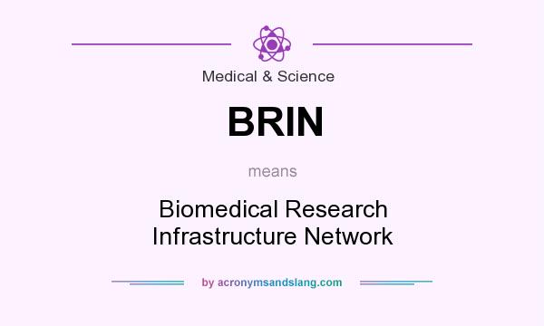 What does BRIN mean? It stands for Biomedical Research Infrastructure Network