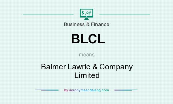 What does BLCL mean? It stands for Balmer Lawrie & Company Limited