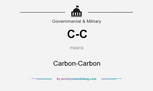 What does C-C mean? It stands for Carbon-Carbon