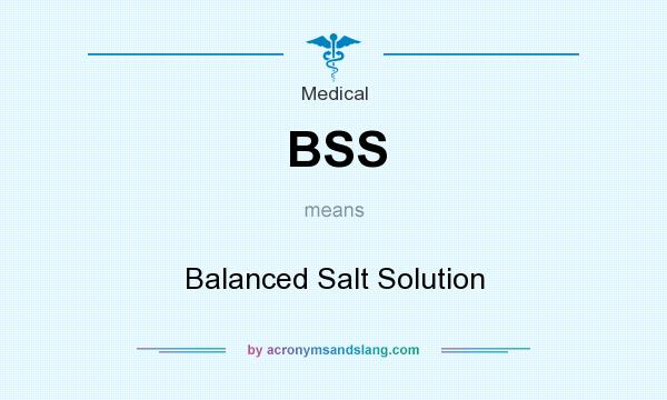 What does BSS mean? It stands for Balanced Salt Solution
