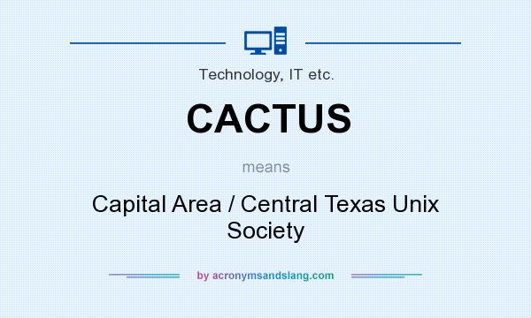 What does CACTUS mean? It stands for Capital Area / Central Texas Unix Society