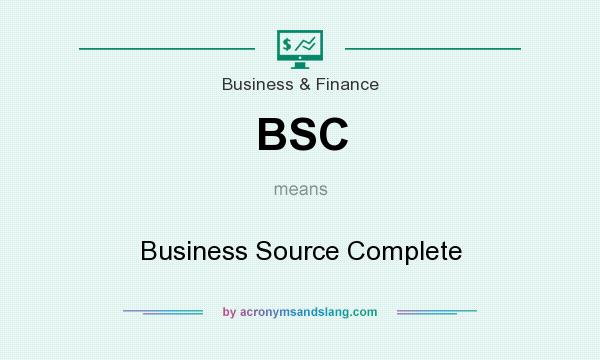 What does BSC mean? It stands for Business Source Complete