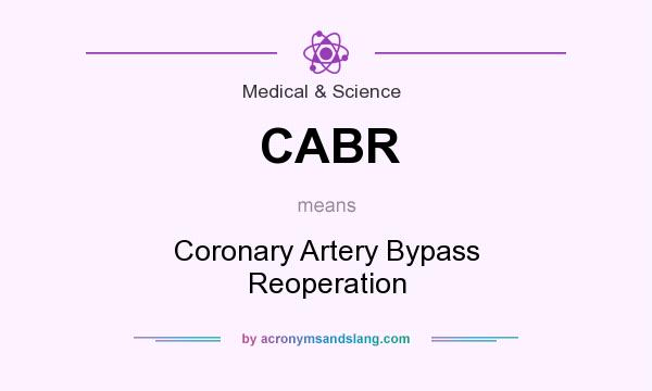 What does CABR mean? It stands for Coronary Artery Bypass Reoperation