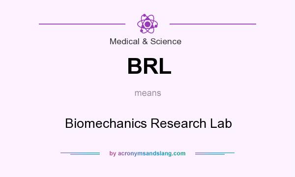 What does BRL mean? It stands for Biomechanics Research Lab