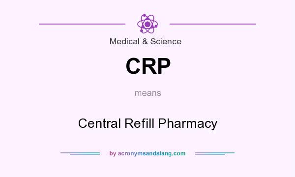 What does CRP mean? It stands for Central Refill Pharmacy