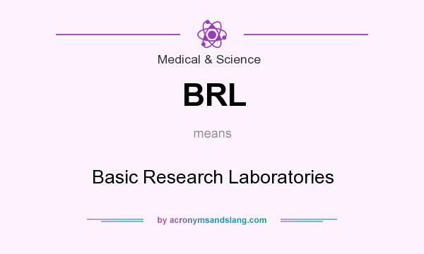 What does BRL mean? It stands for Basic Research Laboratories