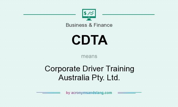 What does CDTA mean? It stands for Corporate Driver Training Australia Pty. Ltd.