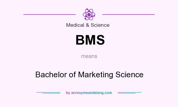 What does BMS mean? It stands for Bachelor of Marketing Science
