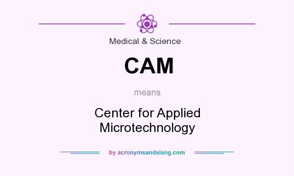What does CAM mean? It stands for Center for Applied Microtechnology