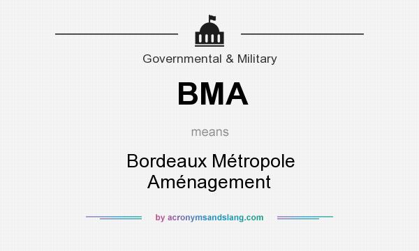 What does BMA mean? It stands for Bordeaux Métropole Aménagement