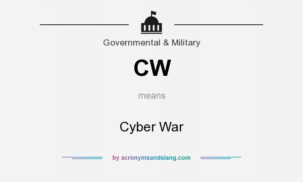 What does CW mean? It stands for Cyber War