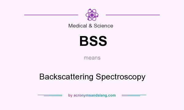 What does BSS mean? It stands for Backscattering Spectroscopy