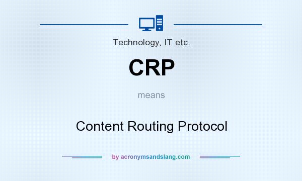 What does CRP mean? It stands for Content Routing Protocol
