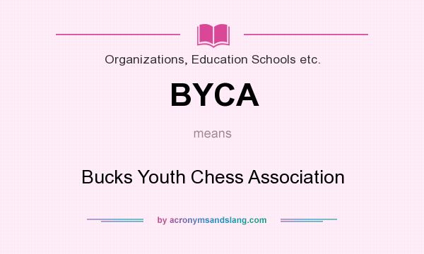 What does BYCA mean? It stands for Bucks Youth Chess Association