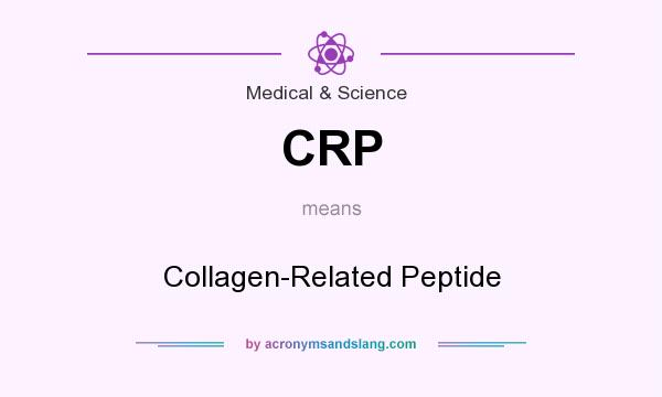 What does CRP mean? It stands for Collagen-Related Peptide