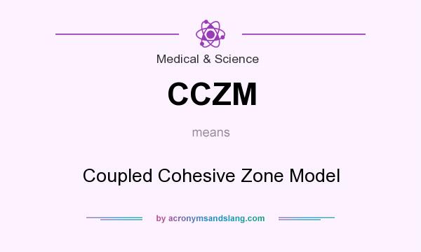 What does CCZM mean? It stands for Coupled Cohesive Zone Model