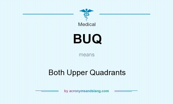 What does BUQ mean? It stands for Both Upper Quadrants