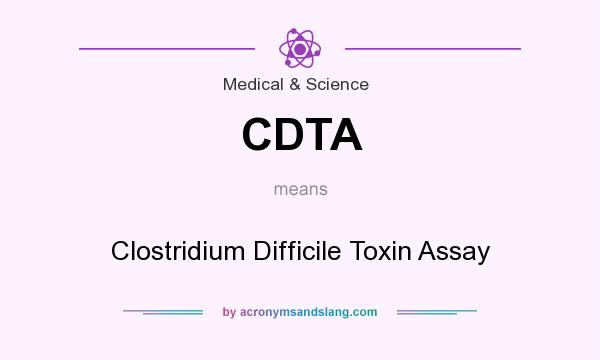 What does CDTA mean? It stands for Clostridium Difficile Toxin Assay