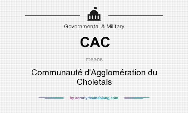 What does CAC mean? It stands for Communauté d`Agglomération du Choletais