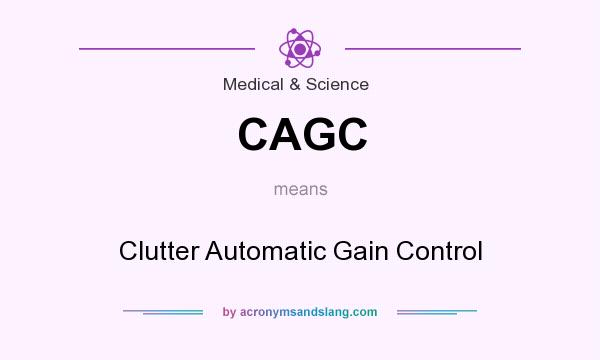 What does CAGC mean? It stands for Clutter Automatic Gain Control