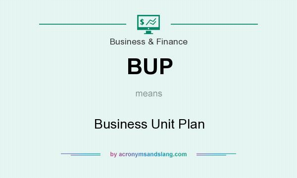 What does BUP mean? It stands for Business Unit Plan