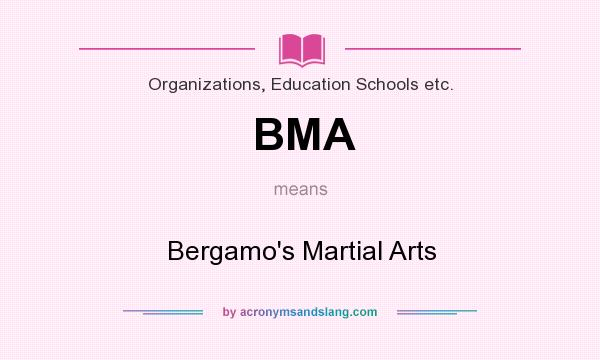 What does BMA mean? It stands for Bergamo`s Martial Arts