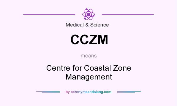 What does CCZM mean? It stands for Centre for Coastal Zone Management