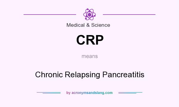 What does CRP mean? It stands for Chronic Relapsing Pancreatitis