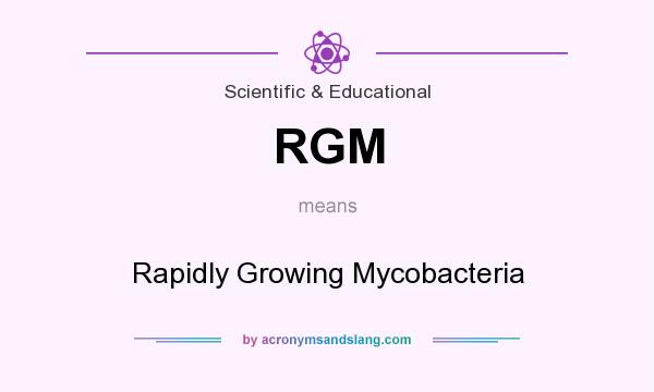 What does RGM mean? It stands for Rapidly Growing Mycobacteria