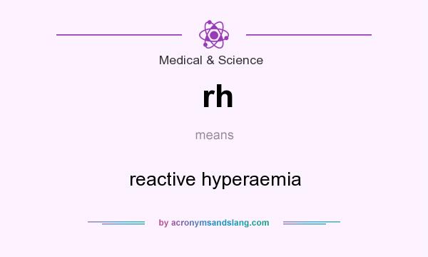 What does rh mean? It stands for reactive hyperaemia