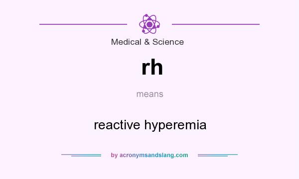 What does rh mean? It stands for reactive hyperemia