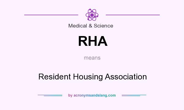 What does RHA mean? It stands for Resident Housing Association