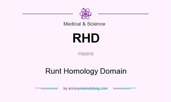 What does RHD mean? It stands for Runt Homology Domain