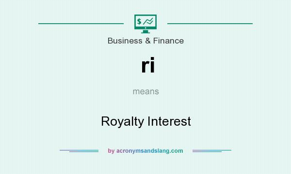 What does ri mean? It stands for Royalty Interest