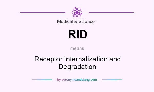 What does RID mean? It stands for Receptor Internalization and Degradation