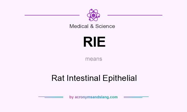 What does RIE mean? It stands for Rat Intestinal Epithelial