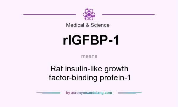 What does rIGFBP-1 mean? It stands for Rat insulin-like growth factor-binding protein-1
