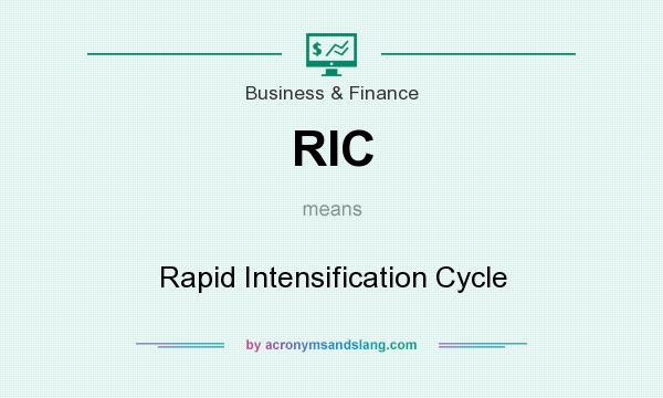 What does RIC mean? It stands for Rapid Intensification Cycle