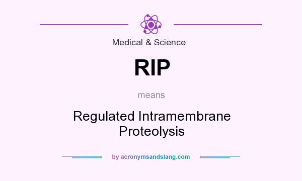 What does RIP mean? It stands for Regulated Intramembrane Proteolysis