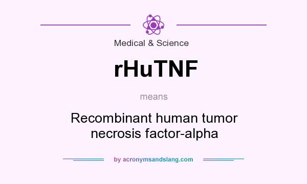 What does rHuTNF mean? It stands for Recombinant human tumor necrosis factor-alpha