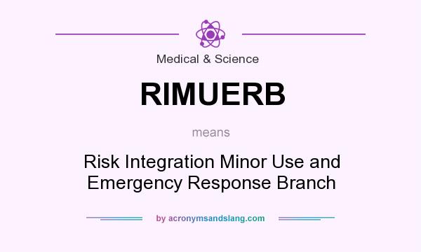 What does RIMUERB mean? It stands for Risk Integration Minor Use and Emergency Response Branch