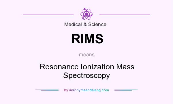 What does RIMS mean? It stands for Resonance Ionization Mass Spectroscopy