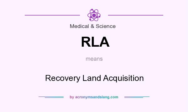What does RLA mean? It stands for Recovery Land Acquisition