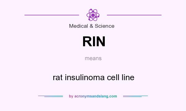 What does RIN mean? It stands for rat insulinoma cell line