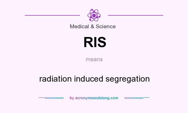 What does RIS mean? It stands for radiation induced segregation