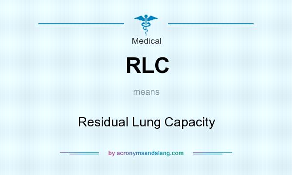 What does RLC mean? It stands for Residual Lung Capacity
