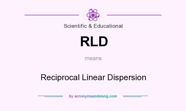 What does RLD mean? It stands for Reciprocal Linear Dispersion