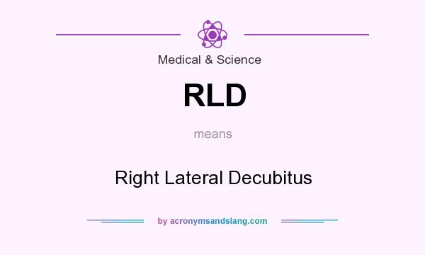 What does RLD mean? It stands for Right Lateral Decubitus