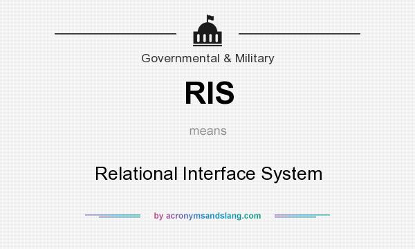 What does RIS mean? It stands for Relational Interface System