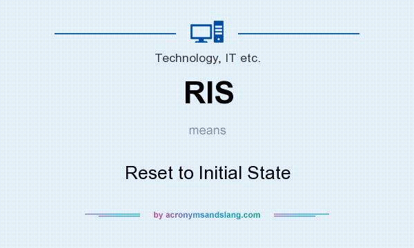 What does RIS mean? It stands for Reset to Initial State